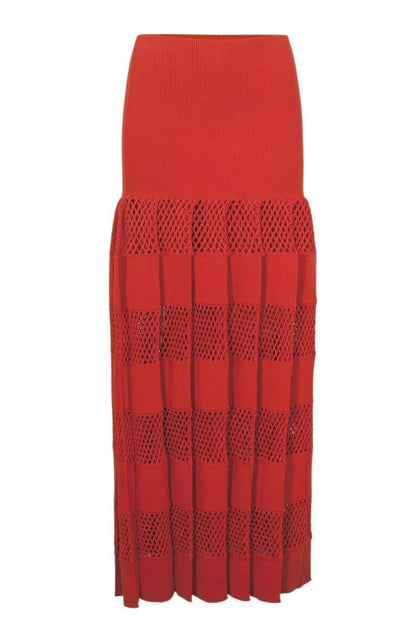 Textured Stripe Skirt Sonia Rykiel