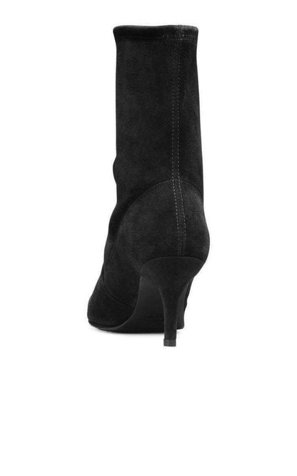 Cling Black Suede Sock Booties Stuart Weitzman