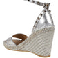 Valentino Garavani Rockstud Metallic Wedge Sandals - Runway Catalog