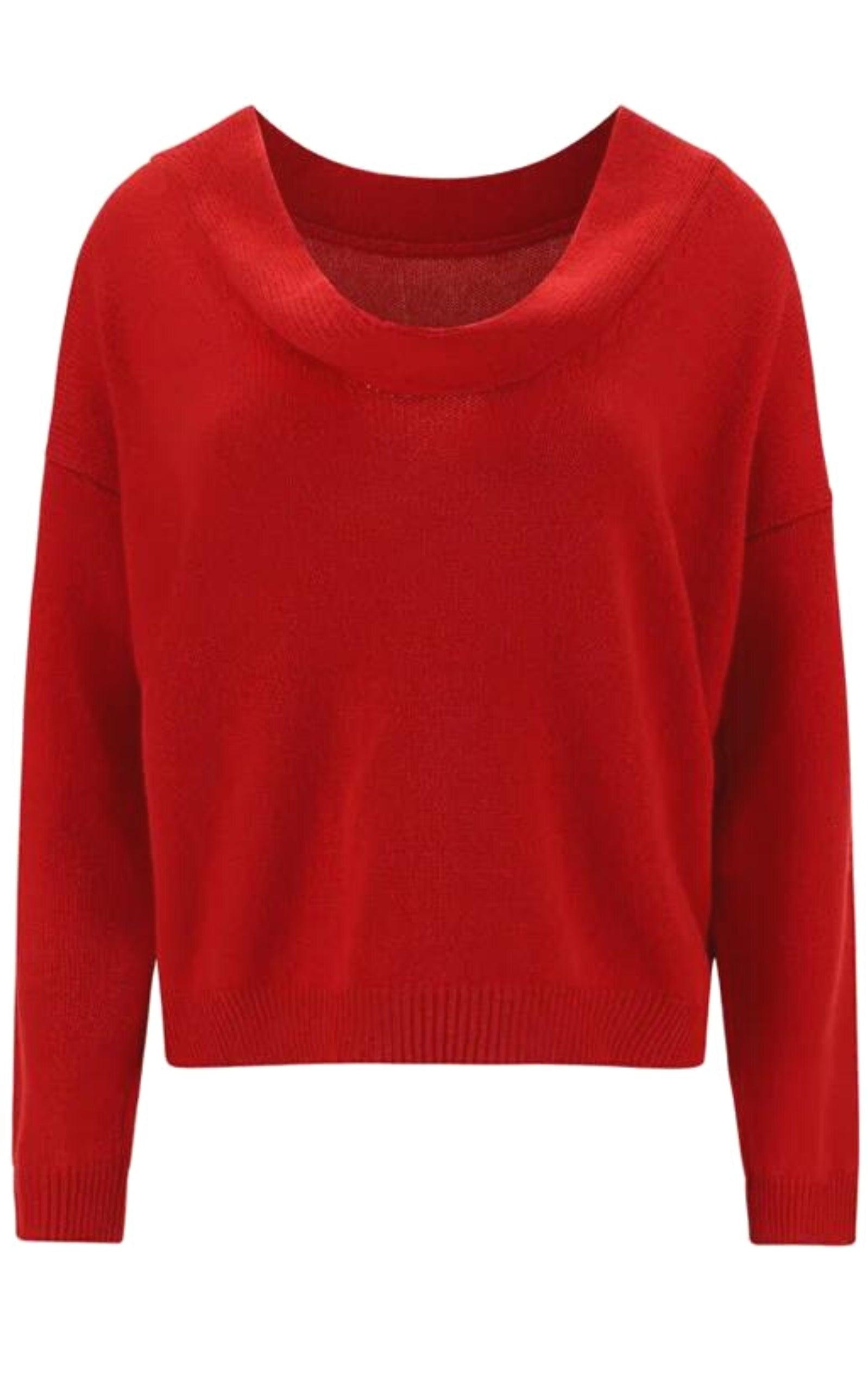 Straight Hem Long-Sleeved Cashmere Jumper Valentino