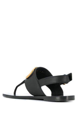 V-LOGO Leather Thong Sandal Valentino