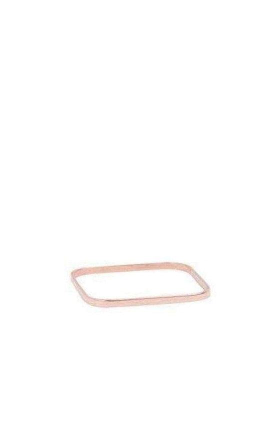 18K Rose Gold Thin Square Rings Vanrycke