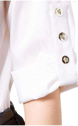 Embroidered Placket Shirt Versace