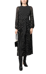 Polka Dot-print Pleated Dress Zimmermann