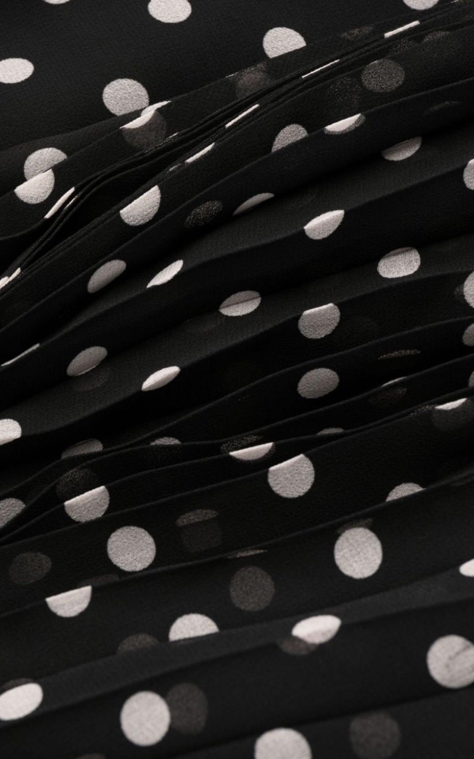 Polka Dot-print Pleated Dress Zimmermann